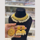 Hira Collections Glamorous Pearl And Beads Choker Necklace Set