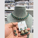 Hira Collections Glamorous Pota Stone And Pearl Necklace Set
