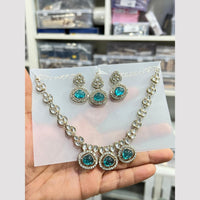 Hira Collections Kundan Stone And Austrian Stone Necklace Set