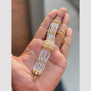 Hira Collections Graceful Pota Stone And Pearl Adjustable Bracelet