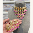 Hira Collections Exclusive Pearl And Beads Choker Necklace Set