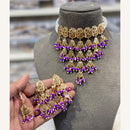 Hira Collections Exclusive Pearl And Beads Choker Necklace Set