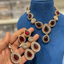 Hira Collections Classic Kundan Stone And Pota Stone Necklace Set