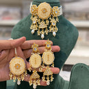 Hira Collections Traditional Kundan And Beads Meenakari Designer Choker Necklace Set
