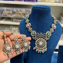 Hira Collections Classic Pota Stone And Beads Necklace Set
