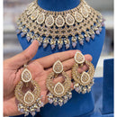 Hira Collections Crystal Stone And Beads Choker Necklace Set