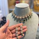 Hira Collections Crystal Stone Choker Necklace Set