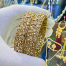 Hira Collections Ethnic Glow Crystal And Austrian Stone Bangles Set