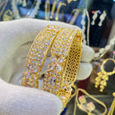 Hira Collections Ethnic Glow Crystal And Austrian Stone Bangles Set