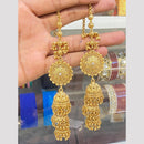 Hira Collections Fashionable Gold  Plated Pearl Jhumki Earrings