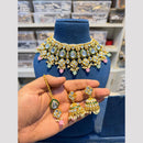 Hira Collection Glamorous Polki Kundan And Pearl Choker Necklace Set