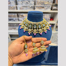 Hira Collection Glamorous Polki Kundan And Pearl Choker Necklace Set