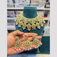Hira Collection Glamorous Polki Kundan And Pearl Choker Necklace Set