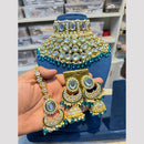 Hira Collection Glamorous Polki Kundan And Pearl Choker Necklace Set