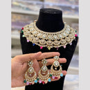 Hira Collection Glamorous Polki Kundan And Pearl Choker Necklace Set
