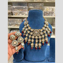 Hira Collection Royal Kundan Stone And Pearl Necklace Set