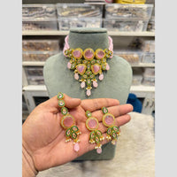 Hira Collection Pota Stone And Beads Designer Choker Necklace Set