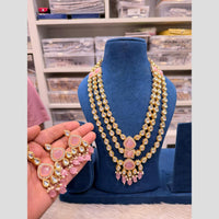 Hira Collection Pota Stone And Beaeds Designer Necklace Set