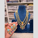 Hira Collection Pota Stone And Beaeds Designer Necklace Set