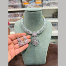 Hira Collection Delicate American Daimond Necklace Set
