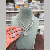 Hira Collection Delicate American Daimond Necklace Set
