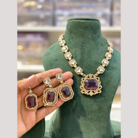 Hira Collection Pota Stone And Austrian Stone Designer Necklace Set