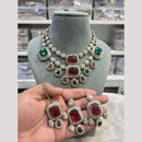 Hira Collection Pota Stone And Austrian Stone Designer Necklace Set