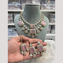 Hira Collection Pota Stone And Austrian Stone Designer Necklace Set