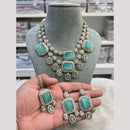 Hira Collection Pota Stone And Austrian Stone Designer Necklace Set