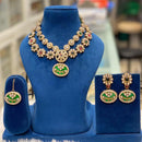 Hira Collections Premium Pota Stone Statement Necklace Set