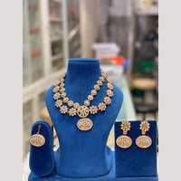 Hira Collections Premium Pota Stone Statement Necklace Set