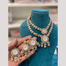 Hira Collections Premium Pota Stone Statement Necklace Set