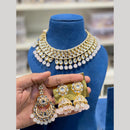 Hira Collection Glamorous Kundan Stone And Beads Necklace Set