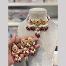 Hira Collections Elegant Pota Stone And Beads Fashion Choker Necklace Set