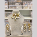 Hira Collections Elegant Pota Stone And Beads Fashion Choker Necklace Set