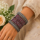 Hira Collections Elegant Dual Tone Openable Party Wear Bangles Set