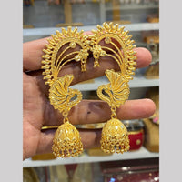 Hira Collections Festive Wear Gold Plated EarCuff Jhumki Earrings