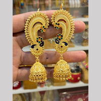Hira Collections Festive Wear Gold Plated Meenakari EarCuff Jhumki Earrings