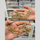 Hira Collections Heritage Kundan Stone And Pearl Kan Chian Dangler Earrings