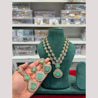 Hira Collections Premium Polki Kundan Stone Necklace Set