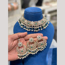 Hira Collections Elegant Pota Stone And Beads Fashion Choker Necklace Set