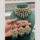 Hira Collections Elegant Pota Stone And Beads Fashion Choker Necklace Set