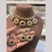 Hira Collections Royal Pota Stone And Pearl Stylish Choker Neckalce Set