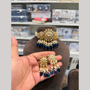 Hira Collections Premium Kundan Stone Beads And Pearl Choker Necklace Set