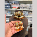 Hira Collections Premium Kundan Stone Beads And Pearl Choker Necklace Set