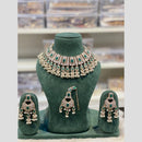 Hira Collections Premium Kundan Stone And Pearl Choker Necklace Set