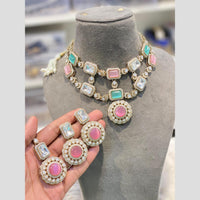 Hira Collections Royal Monalissa And Polki Kundan Stone Choker Necklace Set