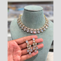 Hira Collections Premium Kundan Stone Choker Necklace Set