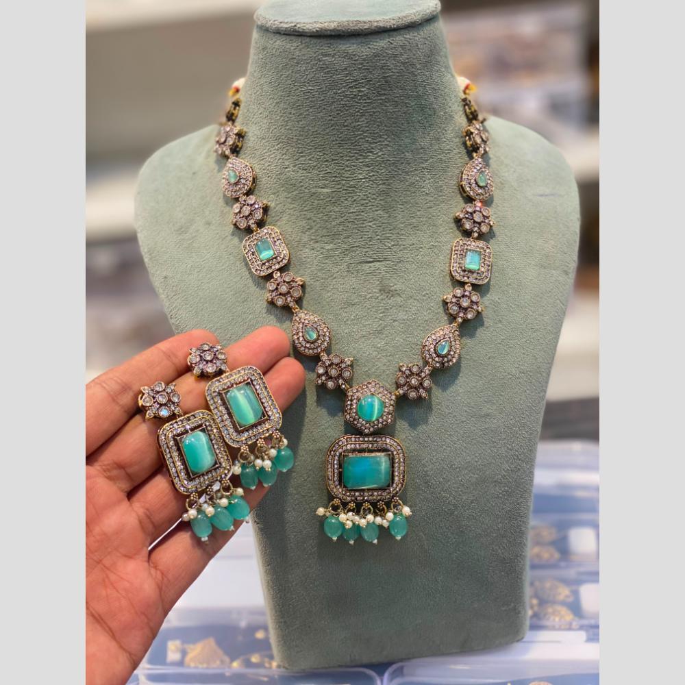 Hira Collections Designer Austrian Stone And Beads Necklace Set