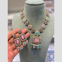Hira Collections Designer Austrian Stone And Beads Necklace Set